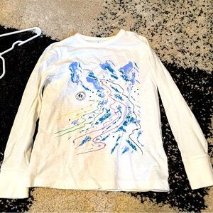 Crew Cuts Ling Sleeve Ski Print Tee 6/7